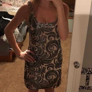 Mini Dress with Sequin Design